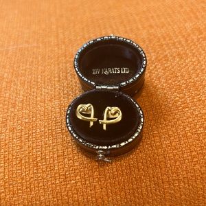 Tiffany Paloma Picasso Loving Heart Earrings 18k Yellow Gold